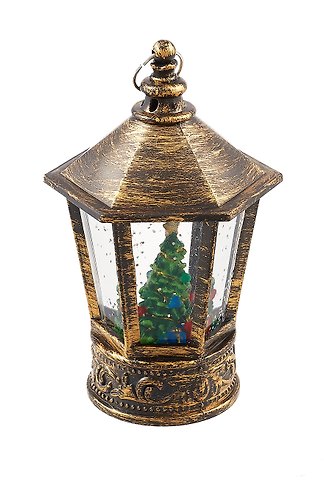 Новогодний LED Фонарь с эффектом снегопада (14х7) (12-07233-N42)