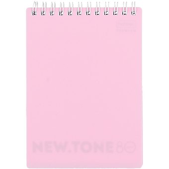 Блокнот А6 80л кл. NEWtone PASTEL ПИОН пласт.обл., гребень, офсет 80г/м2