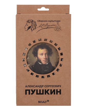 Сборная скульптура - 3D пазл А.С. Пушкин Микро