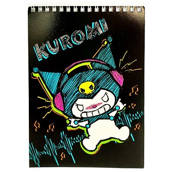 Блокнот А5 60 листов, клетка, Kuromi гребень