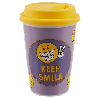 Стакан керамический Keep smile (ПВХ бокс)