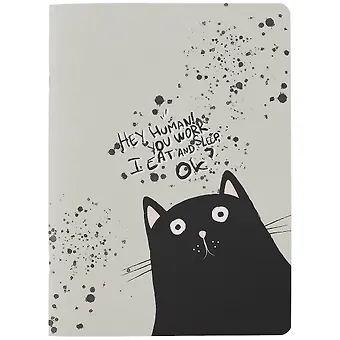 Тетрадь в клетку Be Smart, Hey human. Кот, А4, 40 листов