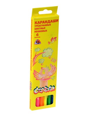 Карандаши цветные Каляка-Маляка, 6 цветов