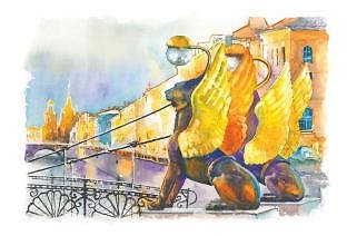 Открытка Банковский мост, лето