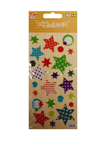 Наклейки леденцовые Звезды (11-02415-GE-08)