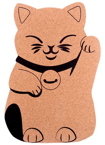Доска пробковая "Кошка.Манэки-нэко" фигурная, инд.уп