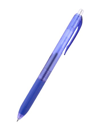 Ручка шариковая Crown, Quick Dry, автоматическая синяя 0,5 мм