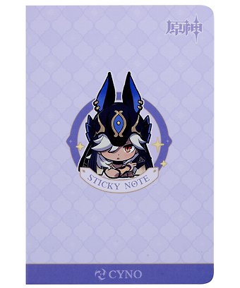 Блоки для записей, 4 штуки Chibi Expression Cyno диспенсер-книжка