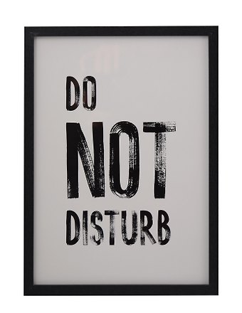 Фоторамка 21*30 Do not disturb черное дерево