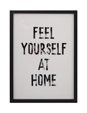 Фоторамка 21*30 Feel yourself at home черное дерево