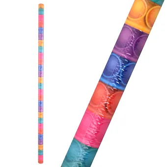 Бумага упаковочная 70*100см Цветной pop it глянц., инд.уп.