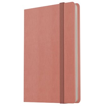 Записная книжка А7 80л лин. "Joy Book. Малиновый латте" иск.кожа, тонир.блок, скругл.углы, ляссе, резинка, карман на задн.форзаце