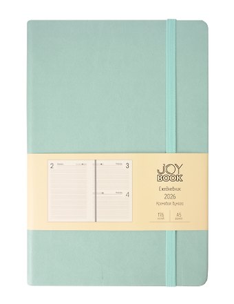Ежедневник датированный 2026 год, А5, 176 листов, Joy Book, мятное мороженое