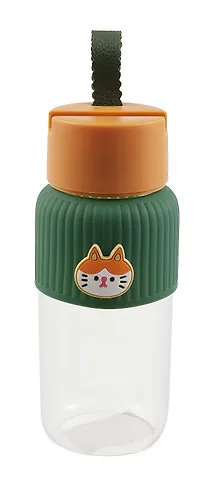 Бутылка с силиконовой накладкой Котик (стекло) (460 мл) (12-07229-GJ75A)