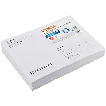 Конверты С5 (162*229) 100шт 80г отрыв.лента, Куда-Кому, внут.запечатка