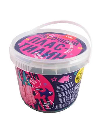 Пластилин песочный LORI Изумрудный 500 гр., формочки