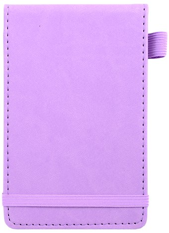 Записная книжка А6 50л лин. Joy Note. Сиреневый иск.кожа, тонир.блок, скругл.углы, резинка, петля д/ручки, кармашки, инд.уп.