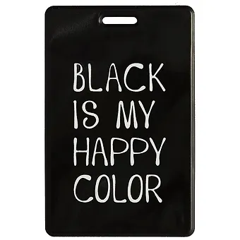 Чехол для карточек Black is my happy color (ДГ2021-283)