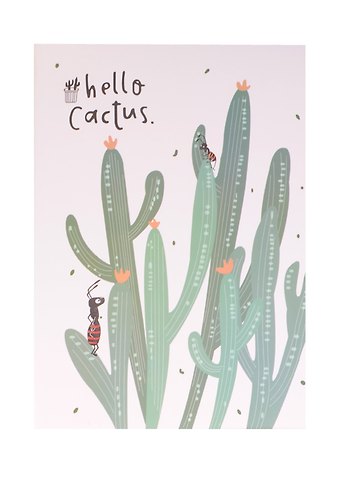 Тетрадь В5 Hello Cactus, 36 л, линейка