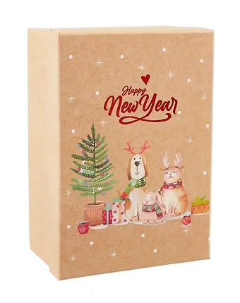 Коробка подарочная Зверушки 18*12*7, НГ, картон