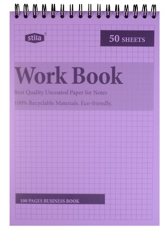Блокнот А5 50 листов клетка STILA WORK BOOK