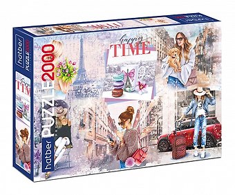 Пазл Hatber Premium 2000 эл. Happy time, 98х68 мм