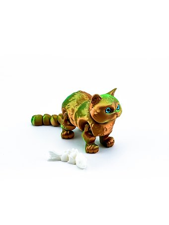 Фигурка 3D Кот Морис (пластик) (14х5) (1356)
