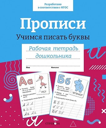 И. Попова Прописи. Учимся писать буквы. Рабочая тетрадь дошкольника