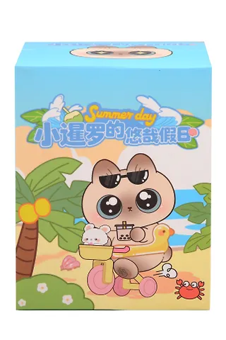 Фигурка Котик Summer Day (7см) (пластик) (Blind Box) (12-191025-I39)