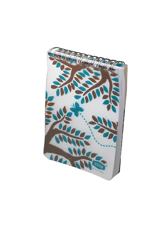 Блокнот А6 50л кл. NATURE, Деревья, спираль, пластик.обл., stila