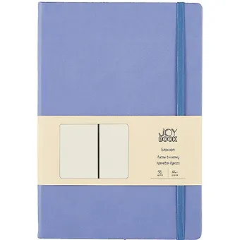 Книга для записей В5 96л кл. Joy Book. Цветущая сирень иск.кожа, тв.переплет, ляссе, резинка, инд.уп.