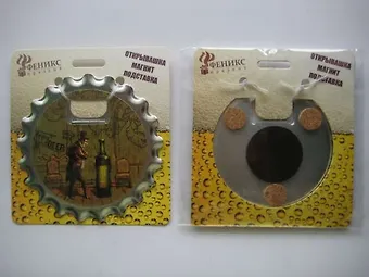 Сувенир Феникс Презент Ключ для открывания бутылок с магнит.крепл. Хороший вечер 10*0,12см 4