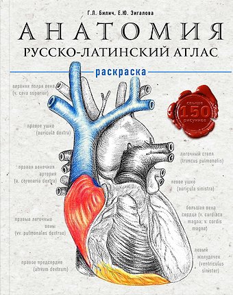 Габриэль Лазаревич Билич Анатомия: русско-латинский атлас-раскраска