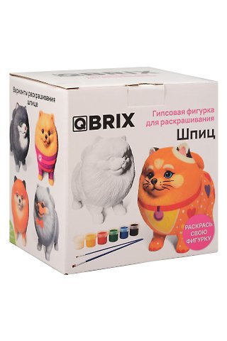 QBRIX Гипсовая фигурка для раскрашивания Шпиц