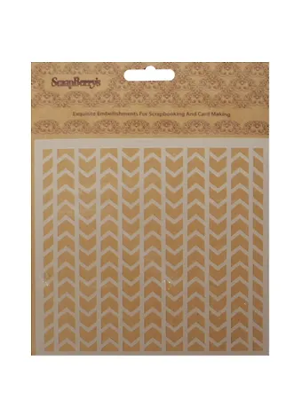 Трафарет, Шеврон 15,2*15,2см толщина 0,31мм