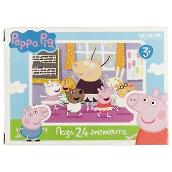 Пазл-мини ORIGAMI Свинка Пеппа 24эл 01594