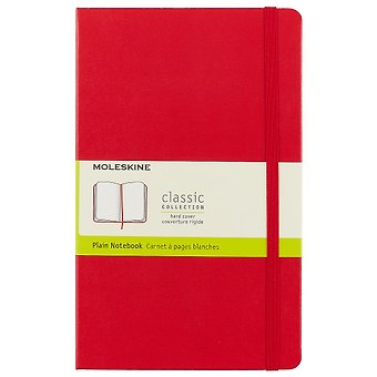 Книга для записей Moleskin Classic Large, твёрдая обложка, красная, 120 листов, А5