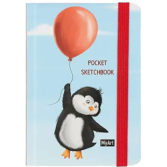Скетчбук А5 32л I love Popit 120г/м2, тв. переплет, выб. лак
