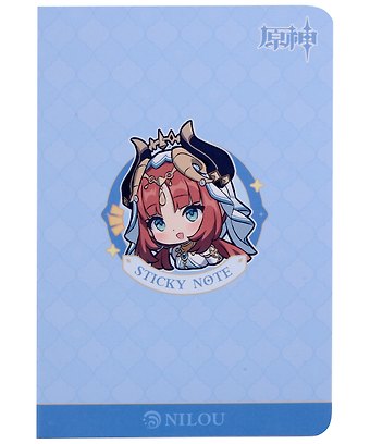 Блоки для записей, 4 штуки Chibi Expression Nilou диспенсер-книжка