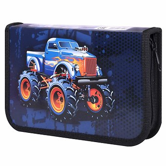 Пенал 1отд. MONSTER TRUCK 19*11см, лам.картон, инд. уп.