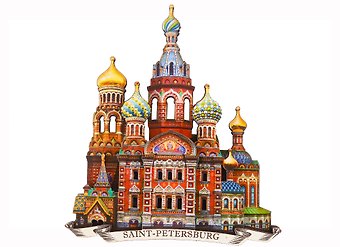 Сувенир ФМФ Магнит Спас-на-Крови 3D M3D01