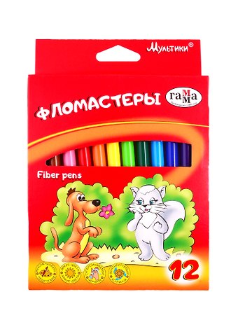 Фломастеры Гамма, Мультики, 12 цветов