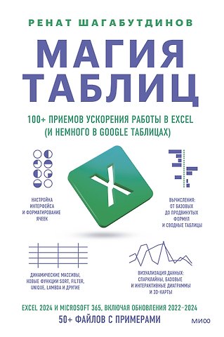 Шагабутдинов Ренат Магия таблиц. 100+ приемов ускорения работы в Excel (и немного в Google Таблицах)