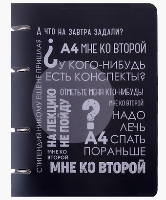 Тетрадь на кольцах в клетку Listoff, Такие студенты, 100 листов