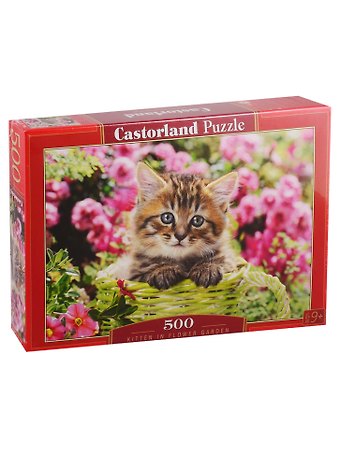 Пазл Castorland 500 эл. 47*33см. Котенок в саду
