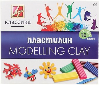 Пластилин Классика, 16 цветов