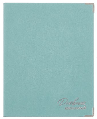 Дневник шк. Мятный кожзам, интегр.переплёт, тиснение фольгой, пантон, мет.уголки, одно ляссе, универс.шпаргалка