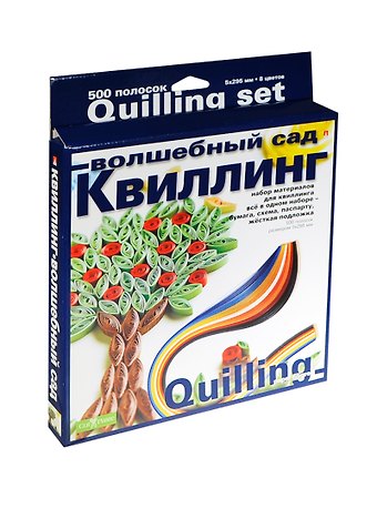Набор для творчества, HOBBY TIME, Набор для Квиллинга №1 500 полос Волшебный сад