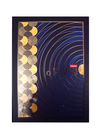 Книга для записей А4 80л кл. Притяжение 7БЦ, мат.ламинация, 3D фольга
