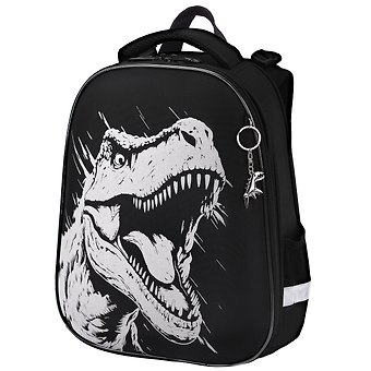 Ранец Scary dino 2 отделения, 38*28*14см., брелок, светящийся рисунок